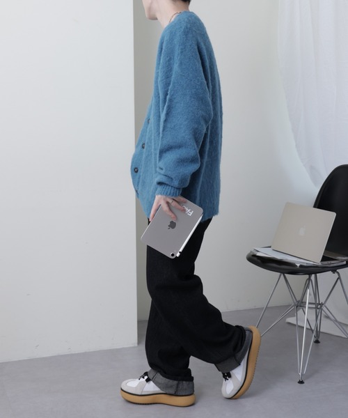 COLONY 2139（コロニートゥーワンスリーナイン）の「TV着用／シャギーカーディガン（カーディガン/ボレロ・メンズ・ブルー/グレー/ブラック・MEDIUM/LARGE）」の7枚目の写真