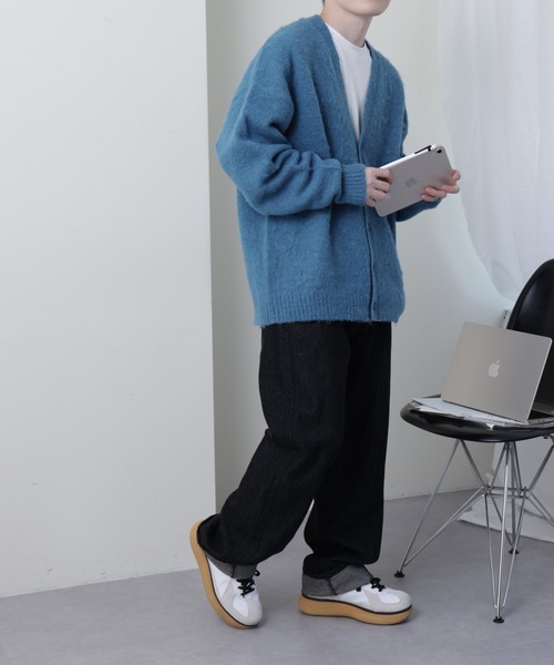 COLONY 2139（コロニートゥーワンスリーナイン）の「TV着用／シャギーカーディガン（カーディガン/ボレロ・メンズ・ブルー/グレー/ブラック・MEDIUM/LARGE）」の12枚目の写真