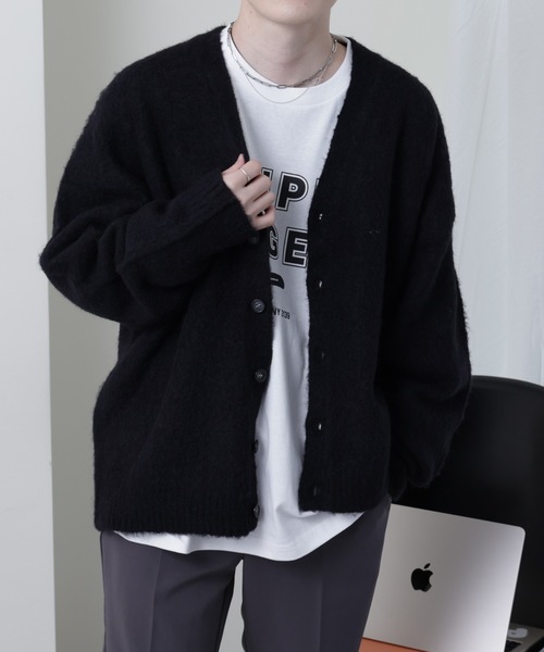 COLONY 2139（コロニートゥーワンスリーナイン）の「TV着用／シャギーカーディガン（カーディガン/ボレロ・メンズ・ブルー/グレー/ブラック・MEDIUM/LARGE）」の17枚目の写真
