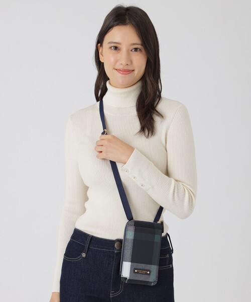 ブルーレーベルクレストブリッジ　クレストブリッジチェックPVCスマホポシェット BLUE LABEL / BLACK LABEL CRESTBRIDGE｜クレストブリッジ