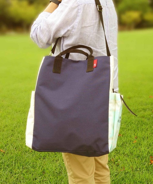 ROOTOTE(ルートート)の「ALLIANCE FOR THE BLUE x ROOTOTE ショルダーバッグ トートバッグ 漁網ナイロン トール2way-A(ショルダーバッグ・メンズ・ブラウン/グレー/ブルー・FREE)」の17枚目の写真