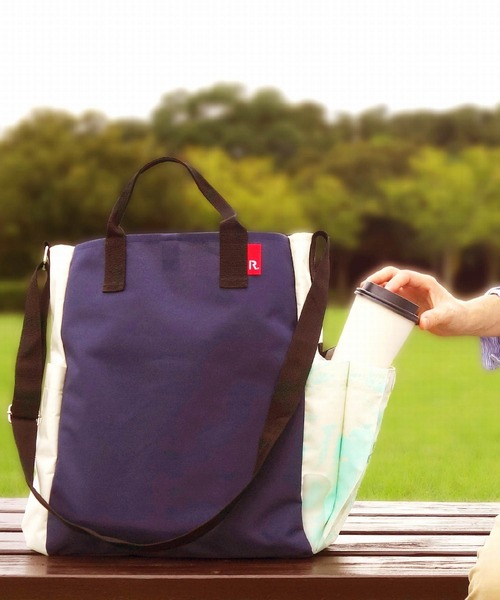 ROOTOTE(ルートート)の「ALLIANCE FOR THE BLUE x ROOTOTE ショルダーバッグ トートバッグ 漁網ナイロン トール2way-A(ショルダーバッグ・メンズ・ブラウン/グレー/ブルー・FREE)」の9枚目の写真
