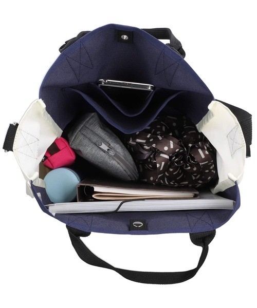 ROOTOTE(ルートート)の「ALLIANCE FOR THE BLUE x ROOTOTE ショルダーバッグ トートバッグ 漁網ナイロン トール2way-A(ショルダーバッグ・メンズ・ブラウン/グレー/ブルー・FREE)」の8枚目の写真