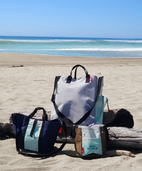 ROOTOTE(ルートート)の「ALLIANCE FOR THE BLUE x ROOTOTE ショルダーバッグ トートバッグ 漁網ナイロン トール2way-A(ショルダーバッグ・メンズ・ブラウン/グレー/ブルー・FREE)」の21枚目の写真
