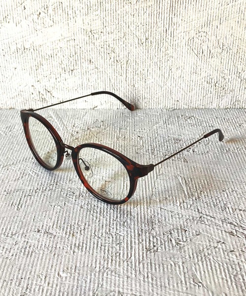 and it_（アンドイット）の「ボストン伊達メガネ UVカット（メガネ・レディース・ブラウン系その他/ブラック・FREE）」の2枚目の写真