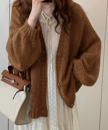 モヘアニットカーディガン