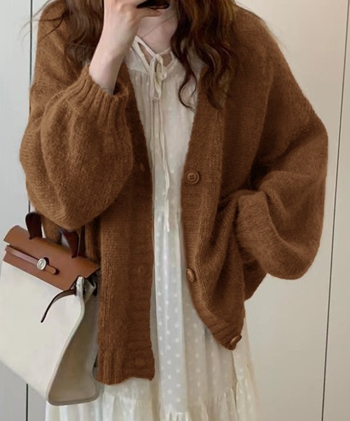 Girly Doll(ガーリードール)の「モヘアニットカーディガン Girly Doll(ガーリードール)の「モヘアニットカーディガン