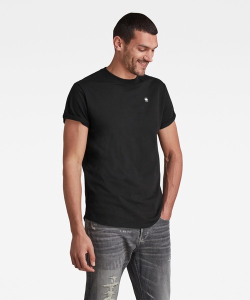 G-STAR(ジースター)の「LASH T-SHIRT/ワンポイント/ロゴ(Tシャツ/カットソー・メンズ・ダークブラック/ダークブルー/ホワイト・X-SMALL/SMALL/MEDIUM/LARGE/X-LARGE)」の17枚目の写真
