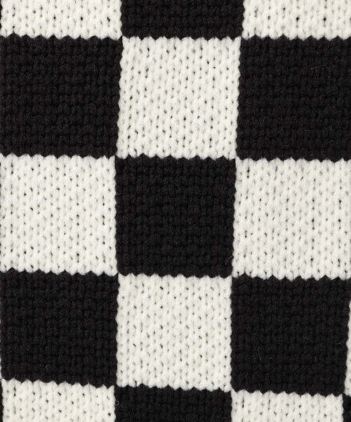MONO　COMME CA（モノコムサ）の「チェック柄　ニットバッグ（ハンドバッグ・レディース・ブラック/ブラウン・FREE）」の13枚目の写真