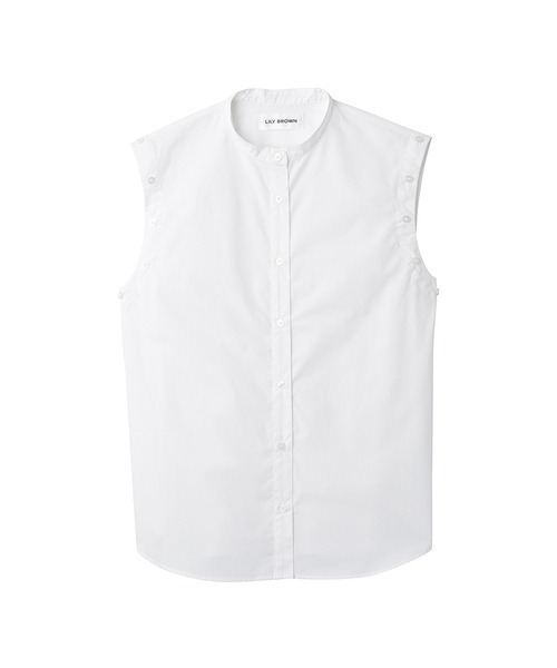 LILY BROWN(リリーブラウン)の「2wayフリルシャツブラウス(シャツ/ブラウス・レディース・ホワイト/ブルー/ブラック・FREE)」の20枚目の写真