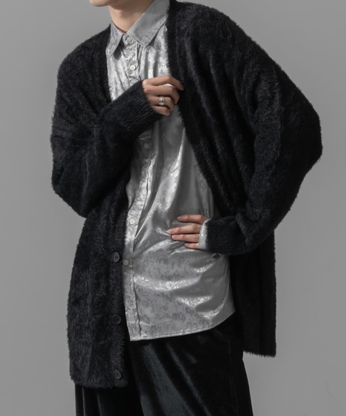 Adoon plain(アドーンプレーン)の「【Adoon plain】ルーズ花柄シャツ(シャツ/ブラウス・メンズ・ブラック/グレー/ボルドー・MEDIUM/LARGE)」の1枚目の写真