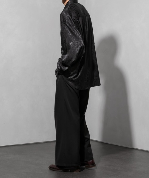 Adoon plain(アドーンプレーン)の「【Adoon plain】ルーズ花柄シャツ(シャツ/ブラウス・メンズ・ブラック/グレー/ボルドー・MEDIUM/LARGE)」の7枚目の写真