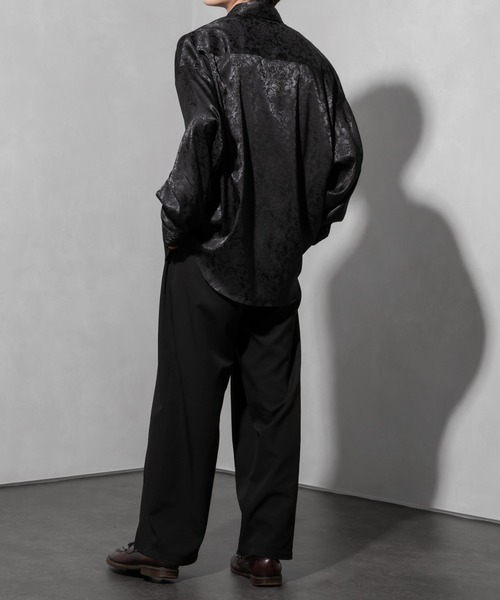 Adoon plain(アドーンプレーン)の「【Adoon plain】ルーズ花柄シャツ(シャツ/ブラウス・メンズ・ブラック/グレー/ボルドー・MEDIUM/LARGE)」の8枚目の写真