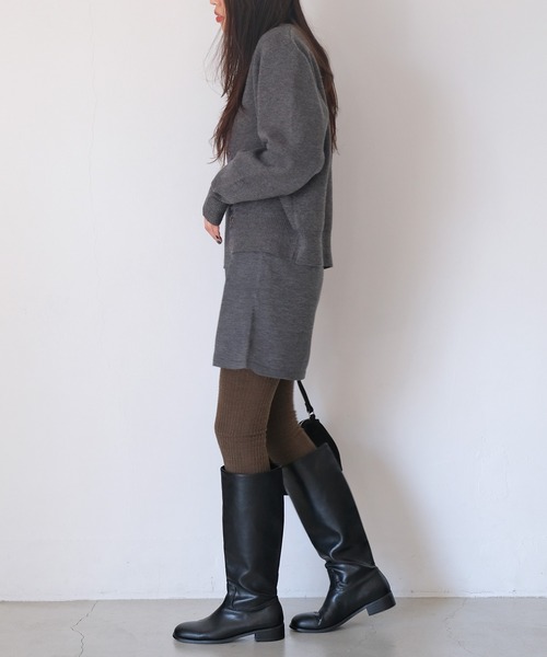 AKTE（アクテ）の「ボタンフライニットカーディガン（カーディガン