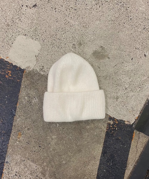 SHAGGIE（シャギー）の「ラビットファーシンプルニット帽/ビーニー（ニットキャップ/ビーニー・レディース・ブラック/グレー/ピンク/ナチュラル・FREE）」の12枚目の写真