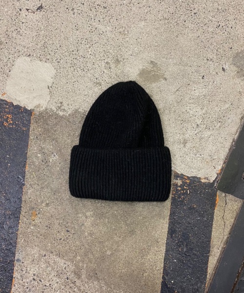 SHAGGIE（シャギー）の「ラビットファーシンプルニット帽/ビーニー（ニットキャップ/ビーニー・レディース・ブラック/グレー/ピンク/ナチュラル・FREE）」の11枚目の写真