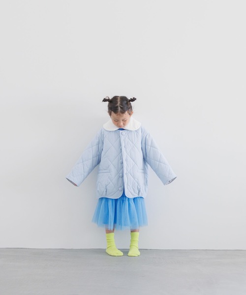 LOWRYS FARM（ローリーズファーム）の「ナカワタノーカラージャケット　344669（ブルゾン・キッズ・アイボリー/ブルー/ブラック・150cm/140cm/110cm/120cm/130cm）」の11枚目の写真