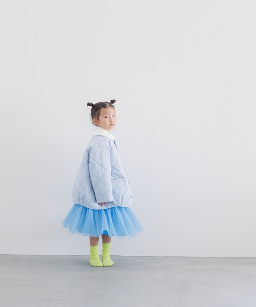 LOWRYS FARM（ローリーズファーム）の「ナカワタノーカラージャケット　344669（ブルゾン・キッズ・アイボリー/ブルー/ブラック・150cm/140cm/110cm/120cm/130cm）」の19枚目の写真