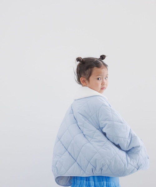 LOWRYS FARM（ローリーズファーム）の「ナカワタノーカラージャケット　344669（ブルゾン・キッズ・アイボリー/ブルー/ブラック・150cm/140cm/110cm/120cm/130cm）」の4枚目の写真