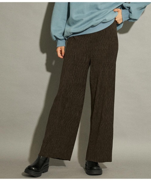 ANAP（アナップ）の「ベロアランダムプリーツパンツ（その他パンツ・レディース・ブルー/ライトベージュ/ブラウン・FREE）」の2枚目の写真