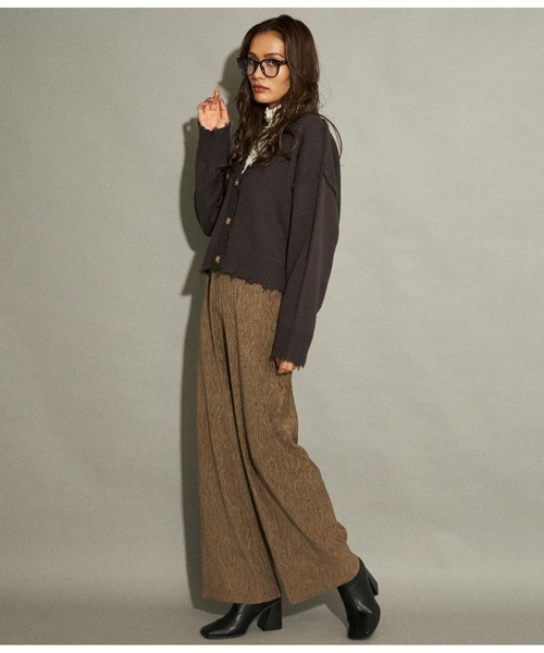 ANAP（アナップ）の「ベロアランダムプリーツパンツ（その他パンツ・レディース・ブルー/ライトベージュ/ブラウン・FREE）」の12枚目の写真