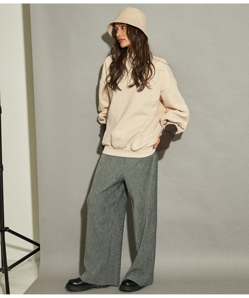 ANAP（アナップ）の「ベロアランダムプリーツパンツ（その他パンツ・レディース・ブルー/ライトベージュ/ブラウン・FREE）」の14枚目の写真