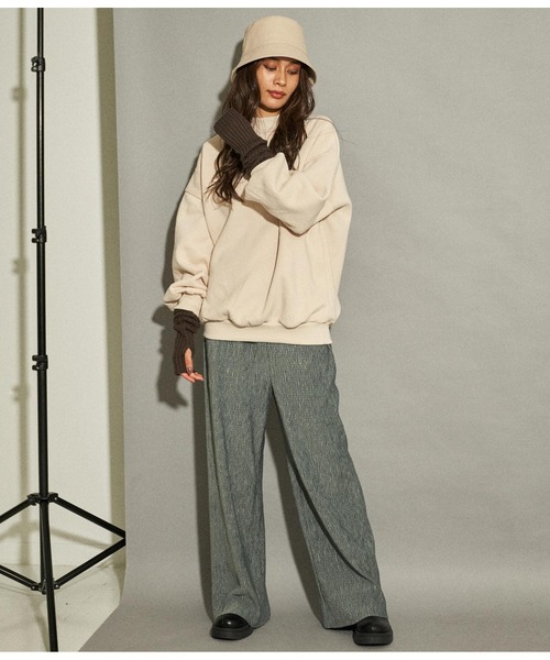 ANAP（アナップ）の「ベロアランダムプリーツパンツ（その他パンツ・レディース・ブルー/ライトベージュ/ブラウン・FREE）」の5枚目の写真