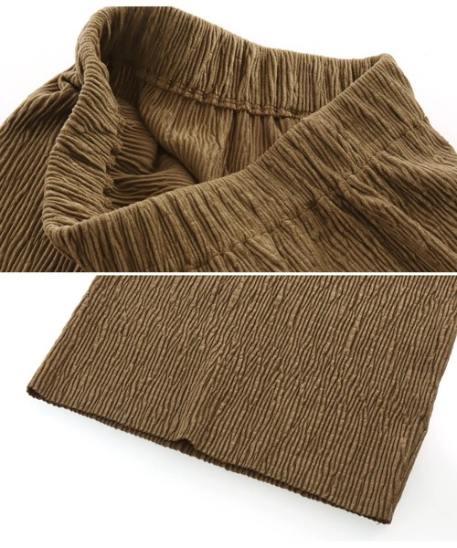 ANAP（アナップ）の「ベロアランダムプリーツパンツ（その他パンツ・レディース・ブルー/ライトベージュ/ブラウン・FREE）」の15枚目の写真