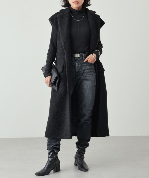 OUVRAGE CLASSE(ウヴラージュクラス)の「【...& DEAR/アンドディアー】ボアベスト(その他アウター・レディース・ブラック/キャメル・FREE)」の5枚目の写真