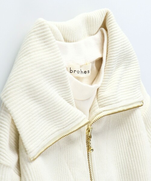 BRANSHES（ブランシェス）の「ハーフジップ×長袖Tシャツ重ね着風トレーナー ロンT<br>（スウェット・キッズ・アイボリー/ライム・140/160/100/120/150/130/110）」の18枚目の写真
