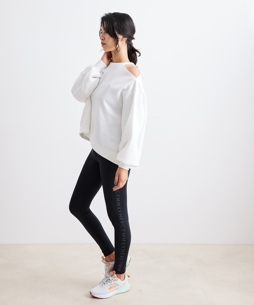 NERGY（ナージー）の「ショルダーカッティング裏起毛プルオーバー（その他トップス・レディース・ホワイト/ライトグリーン/ブラック・FREE）」の9枚目の写真