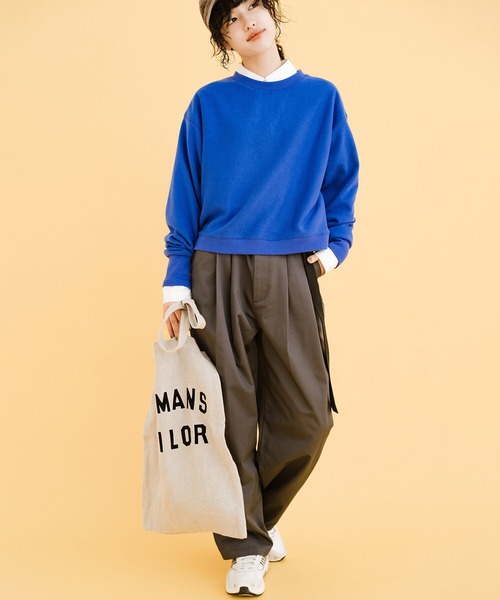 haco!（ハコ）の「女の子っぽくかわいく動きやすく汚してもバレにくい気持ちがせめぎ合ったスウェット（スウェット・レディース・ボルドー/ブルー・LARGE/X-LARGE/SMALL/MEDIUM）」の14枚目の写真