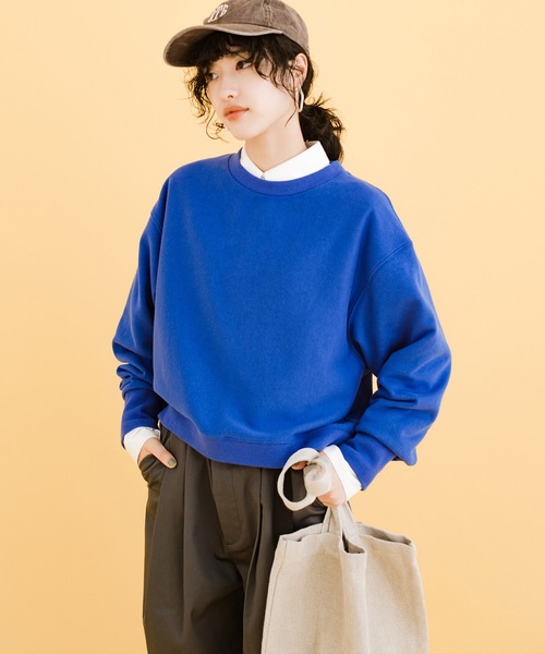 haco!（ハコ）の「女の子っぽくかわいく動きやすく汚してもバレにくい気持ちがせめぎ合ったスウェット（スウェット・レディース・ボルドー/ブルー・LARGE/X-LARGE/SMALL/MEDIUM）」の5枚目の写真