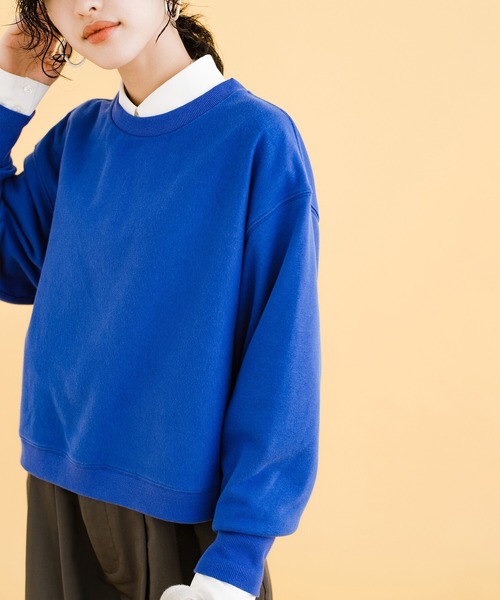 haco!（ハコ）の「女の子っぽくかわいく動きやすく汚してもバレにくい気持ちがせめぎ合ったスウェット（スウェット・レディース・ボルドー/ブルー・LARGE/X-LARGE/SMALL/MEDIUM）」の8枚目の写真