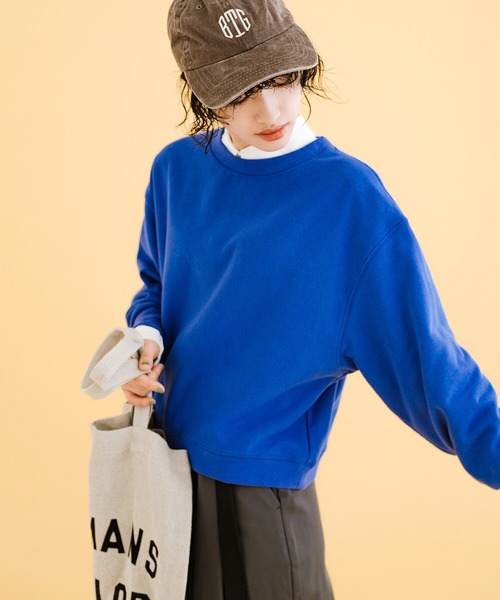 haco!（ハコ）の「女の子っぽくかわいく動きやすく汚してもバレにくい気持ちがせめぎ合ったスウェット（スウェット・レディース・ボルドー/ブルー・LARGE/X-LARGE/SMALL/MEDIUM）」の9枚目の写真