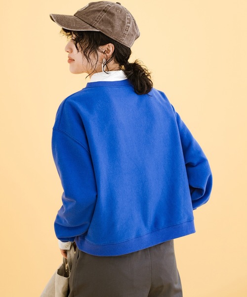 haco!（ハコ）の「女の子っぽくかわいく動きやすく汚してもバレにくい気持ちがせめぎ合ったスウェット（スウェット・レディース・ボルドー/ブルー・LARGE/X-LARGE/SMALL/MEDIUM）」の10枚目の写真