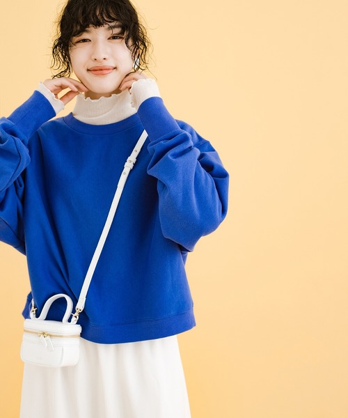 haco!（ハコ）の「女の子っぽくかわいく動きやすく汚してもバレにくい気持ちがせめぎ合ったスウェット（スウェット・レディース・ボルドー/ブルー・LARGE/X-LARGE/SMALL/MEDIUM）」の11枚目の写真