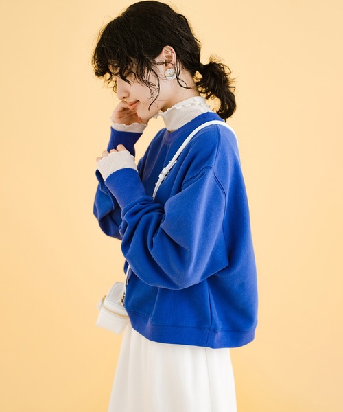 haco!（ハコ）の「女の子っぽくかわいく動きやすく汚してもバレにくい気持ちがせめぎ合ったスウェット（スウェット・レディース・ボルドー/ブルー・LARGE/X-LARGE/SMALL/MEDIUM）」の12枚目の写真