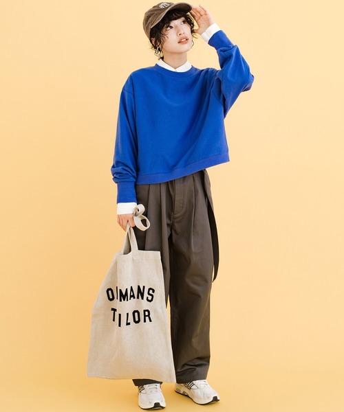 haco!（ハコ）の「女の子っぽくかわいく動きやすく汚してもバレにくい気持ちがせめぎ合ったスウェット（スウェット・レディース・ボルドー/ブルー・LARGE/X-LARGE/SMALL/MEDIUM）」の13枚目の写真