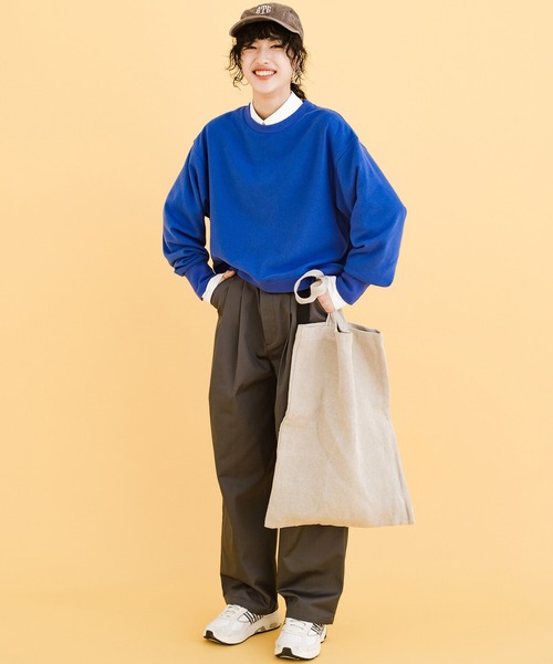 haco!（ハコ）の「女の子っぽくかわいく動きやすく汚してもバレにくい気持ちがせめぎ合ったスウェット（スウェット・レディース・ボルドー/ブルー・LARGE/X-LARGE/SMALL/MEDIUM）」の15枚目の写真