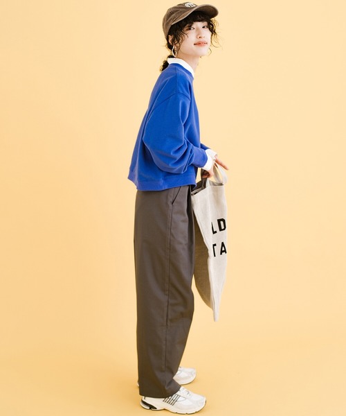 haco!（ハコ）の「女の子っぽくかわいく動きやすく汚してもバレにくい気持ちがせめぎ合ったスウェット（スウェット・レディース・ボルドー/ブルー・LARGE/X-LARGE/SMALL/MEDIUM）」の16枚目の写真