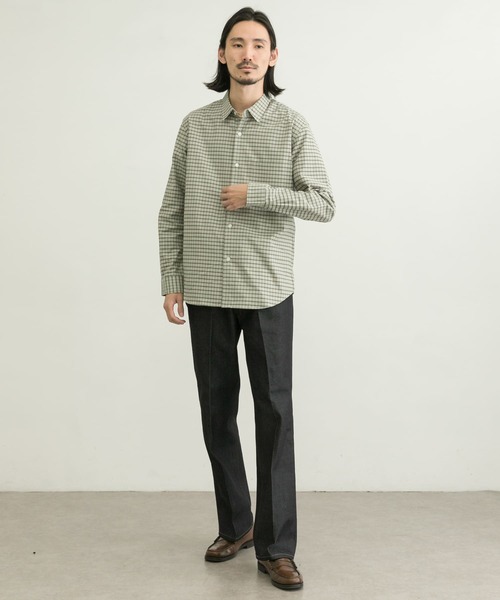 URBAN RESEARCH（アーバンリサーチ）の「Brushed Regular FitShirts（シャツ/ブラウス・メンズ・チェック/グリーン/ダークブラウン/ホワイト・MEDIUM/LARGE/SMALL）」の10枚目の写真