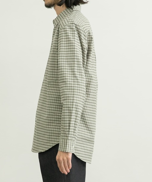 URBAN RESEARCH（アーバンリサーチ）の「Brushed Regular FitShirts（シャツ/ブラウス・メンズ・チェック/グリーン/ダークブラウン/ホワイト・MEDIUM/LARGE/SMALL）」の20枚目の写真