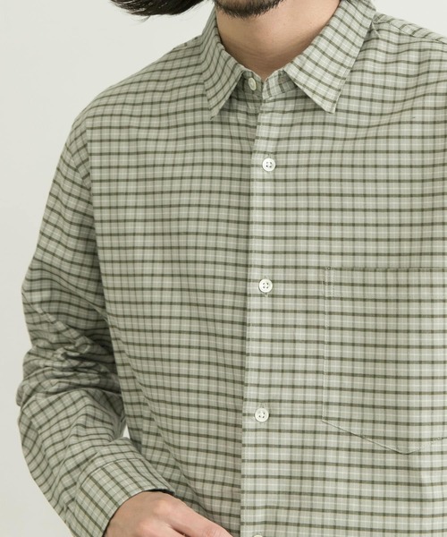 URBAN RESEARCH（アーバンリサーチ）の「Brushed Regular FitShirts（シャツ/ブラウス・メンズ・チェック/グリーン/ダークブラウン/ホワイト・MEDIUM/LARGE/SMALL）」の22枚目の写真