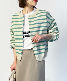 PICCIN | 前後2WAYボーダーカーディガン(カーディガン/ボレロ)