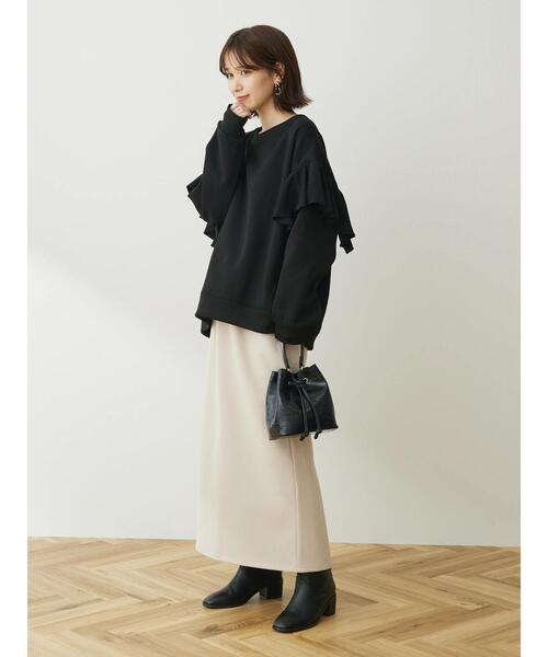 Sugar spoon（シュガースプーン）の「・SUGAR SPOON ラッフルショルダースウェット（Tシャツ/カットソー・レディース・レッド/グリーン/ブラック/オフホワイト・FREE）」の18枚目の写真