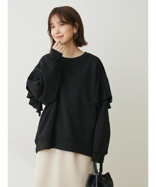 Sugar spoon（シュガースプーン）の「・SUGAR SPOON ラッフルショルダースウェット（Tシャツ/カットソー・レディース・レッド/グリーン/ブラック/オフホワイト・FREE）」の20枚目の写真