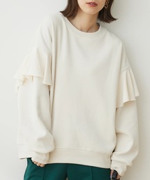 Sugar spoon | ・SUGAR SPOON ラッフルショルダースウェット(Tシャツ/カットソー)