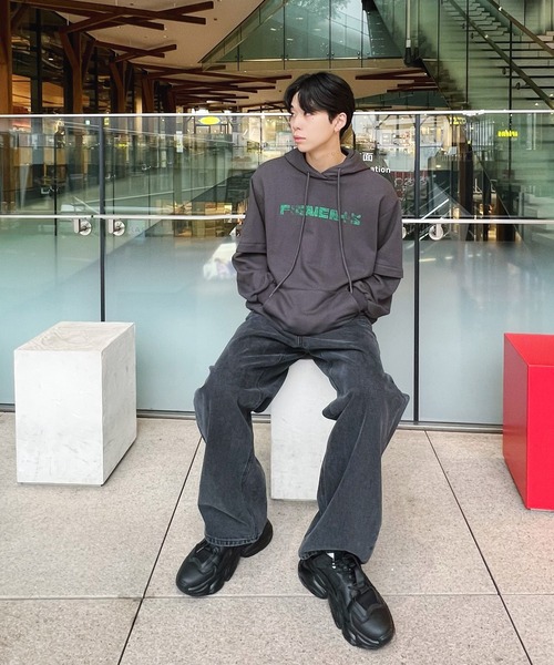 Figments（フィグメンツ）の「フェイクレイヤードパーカー（パーカー・レディース・ブラック/スミクロ/その他1・SMALL/MEDIUM）」の16枚目の写真