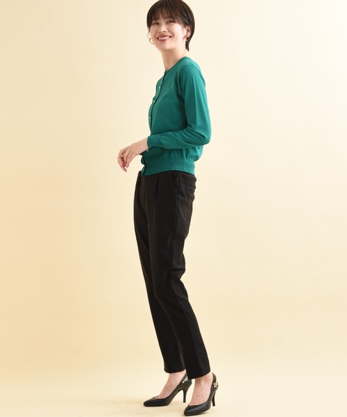 actuel（アクチュエル）の「【マシーンウォッシャブル・ＵＶ・接触冷感】パール釦クルーカーディガン（カーディガン/ボレロ・レディース・オフホワイト/ブルー/ブラック/レッド/グリーン・FREE）」の13枚目の写真